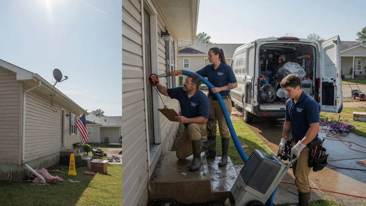 Ceiling Water Damage Restoration in Lauderdale, MS near me